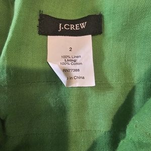 J. Crew Green, Size 2 halter top dress